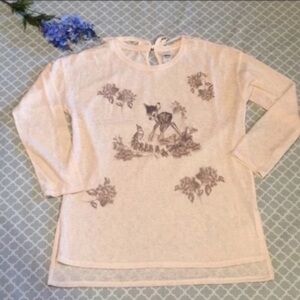 LC Lauren Conrad Disney Bambi Sweater L